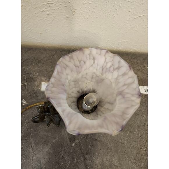 VINTAGE ORNATE CHERUB ANGEL BLOWING HORN LAMP / NIGHT‎ LIGHT - Picture 5 of 10